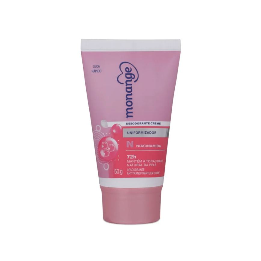 Desodorante Antitranspirante Creme Monange Uniformizador Feminino 72h 50g