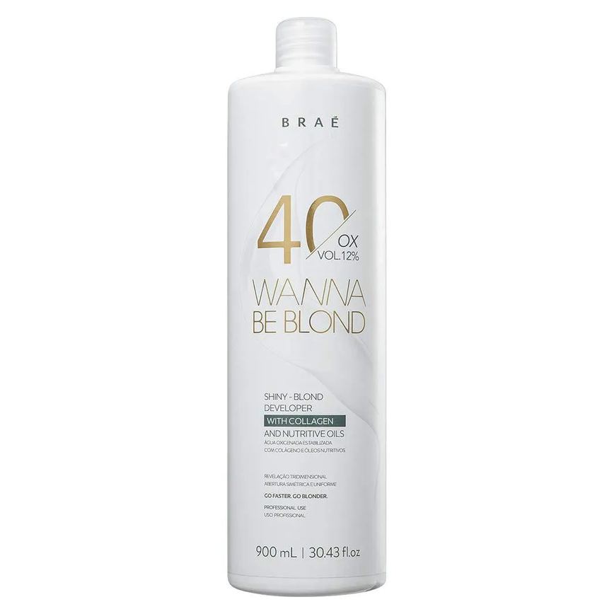 Brae - Wanna Be Blond - Agua Oxigenada 40 Volumes 900 Ml 12%