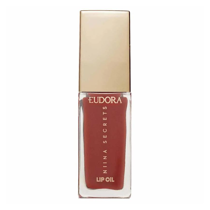 Lip Oil Eudora Niina Secrets Shine Flowers 7Ml Rosa Magnífica