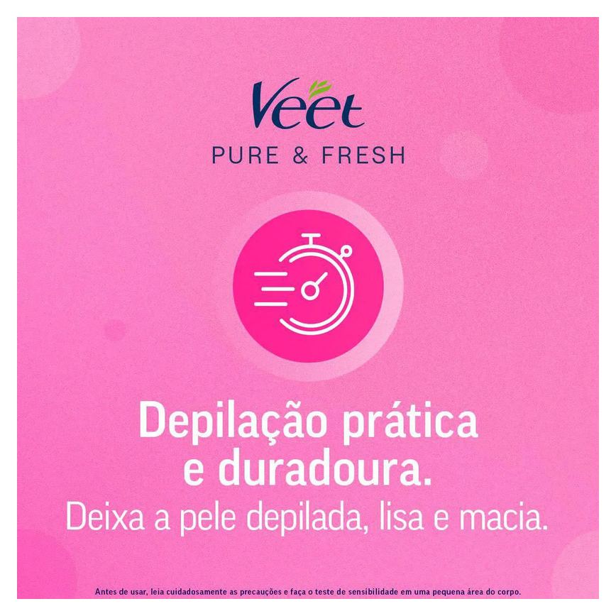 Folha Depilatória Axilas e Virilhas Veet Pure & Fresh 16 unidades