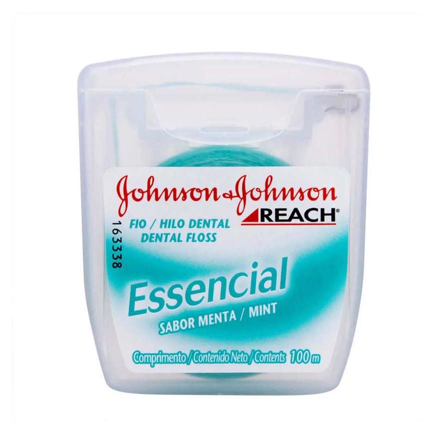 Fio Dental Johnson's Reach Essencial Sabor Menta 100 metros