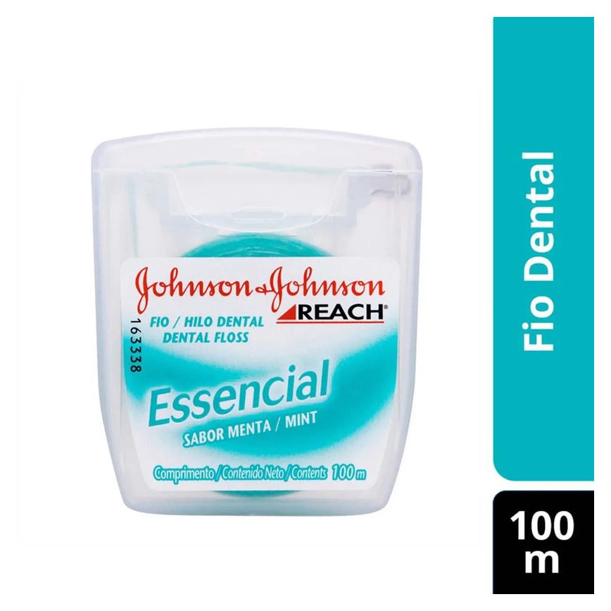 Fio Dental Johnson's Reach Essencial Sabor Menta 100 metros