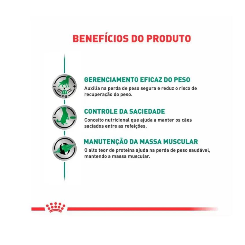 Ração Royal Canin Dieta Veterinária Satiety Controle de Peso para Cães Adultos 1,5Kg