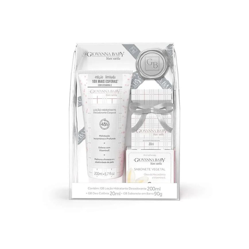Kit Giovanna Baby Blanc Vanilla 3 Itens
