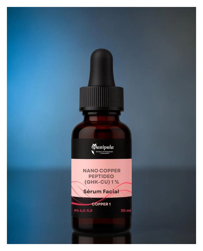 Sérum de Nano Copper Peptide (Ghk-Cu) 1% Regeneração e Firmeza | Copper 1 - 30 Ml