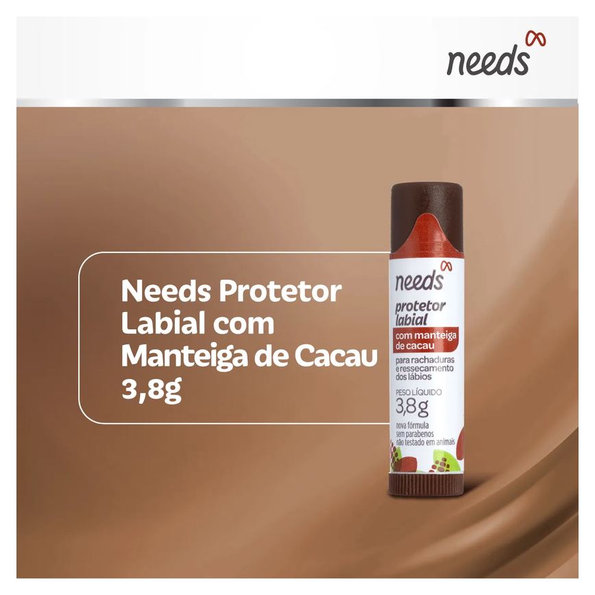 Protetor Labial Hidratante Needs Manteiga de Cacau 3,8g