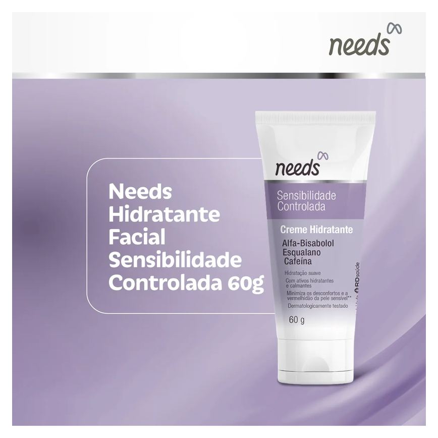 Creme Hidratante Facial Needs Peles Sensíveis 60g