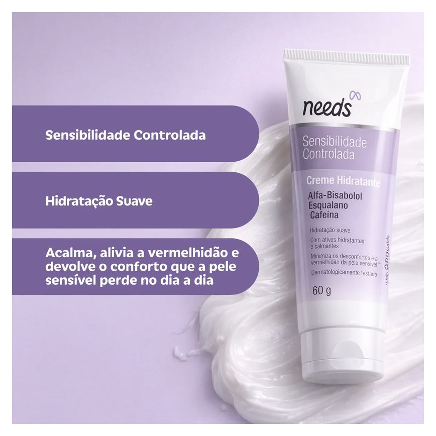 Creme Hidratante Facial Needs Peles Sensíveis 60g
