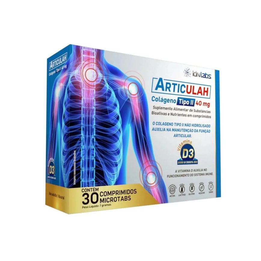 Articulah Colágeno Tipo Ii - 30 Comprimidos - Idn Labs