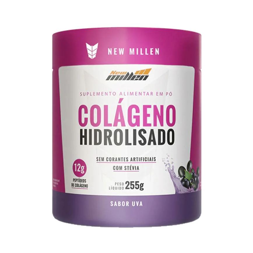 Colágeno Hidrolisado - 255G Uva - New Millen