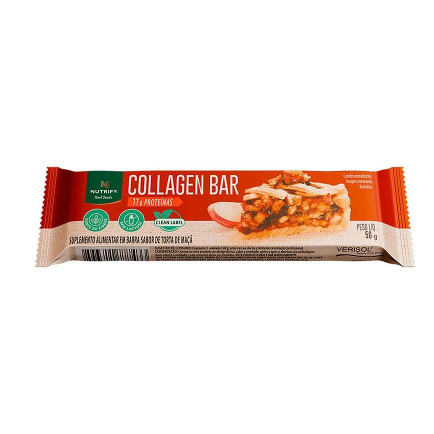 Collagen Bar - 50G Torta de Maçã - Nutrify