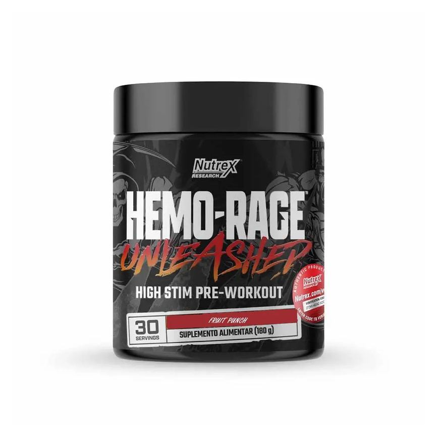 Hemo Rage Unleashed - 180G Fruit Punch - Nutrex Research