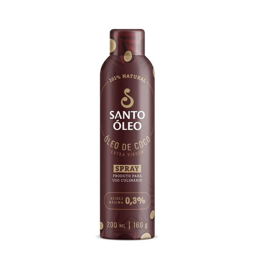 Óleo de Coco Extravirgem - 200Ml Spray - Santo Óleo