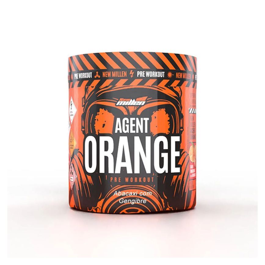 Pre Workout Agent Orange - 250G Abacaxi com Gengibre - New Millen