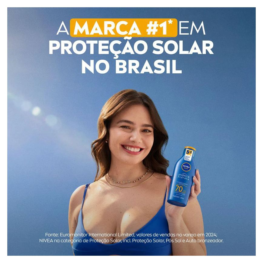Protetor Solar Corporal Nivea Sun Protect & Hidrata FPS 70 200ml