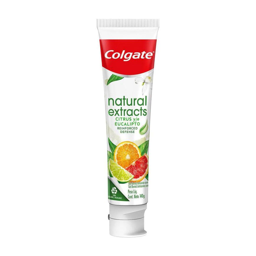 Creme Dental Colgate Natural Extracts Defesa Reforçada Citrus e Eucalipto 140g