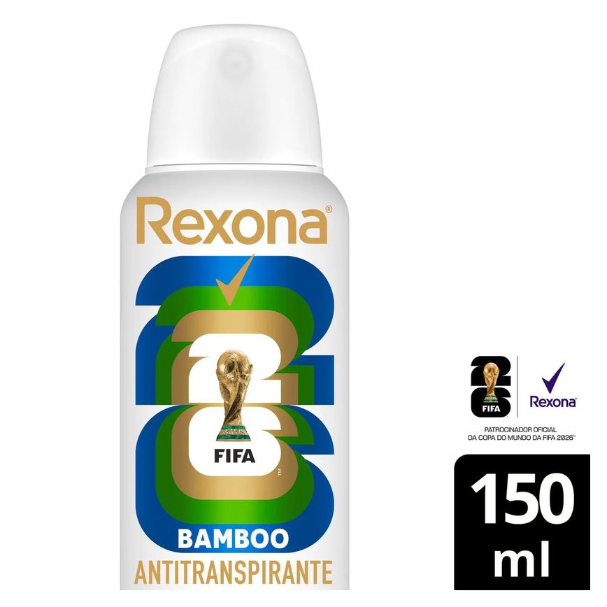 Desodorante Antitranspirante Aerosol Rexona Bamboo Feminino 72h 150ml
