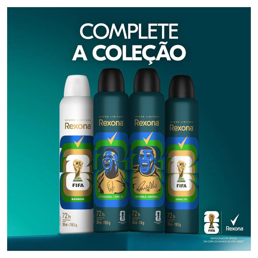 Desodorante Antitranspirante Aerosol Rexona Bamboo Feminino 72h 150ml