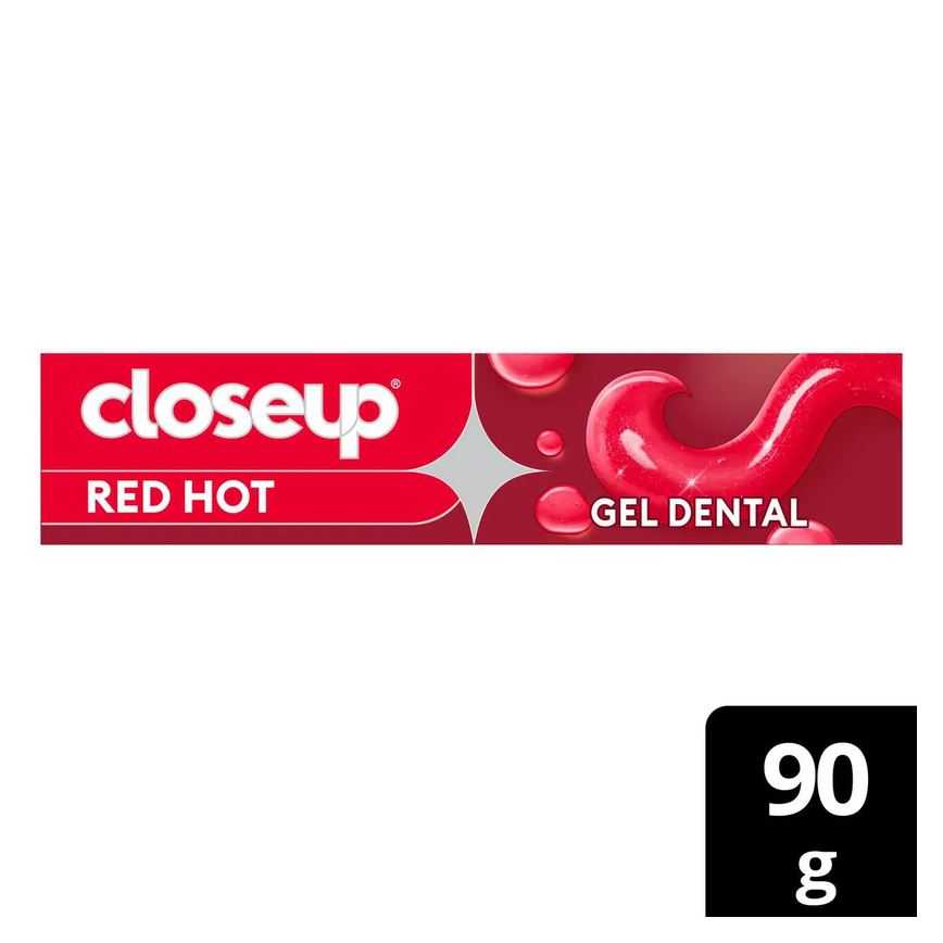 Gel Dental Closeup Proteção 360° Fresh Red Hot 90g