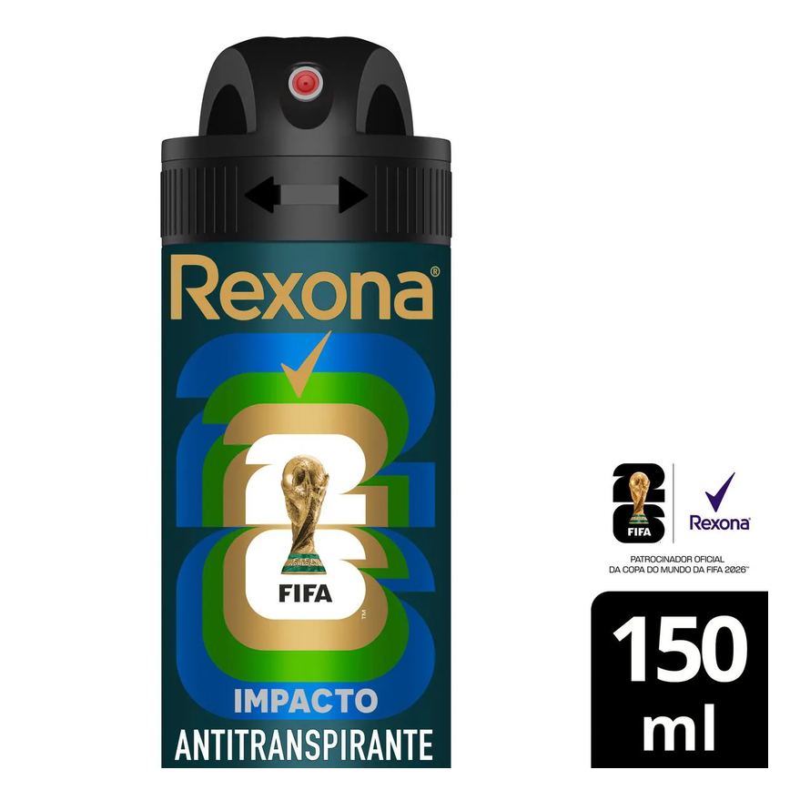Desodorante Antitranspirante Aerosol Rexona Men Impacto 72h 150ml