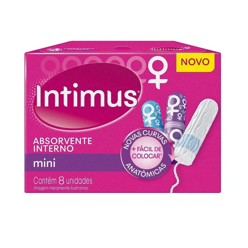 Absorvente Interno Intimus Mini - Embalagem com 8 Unidades