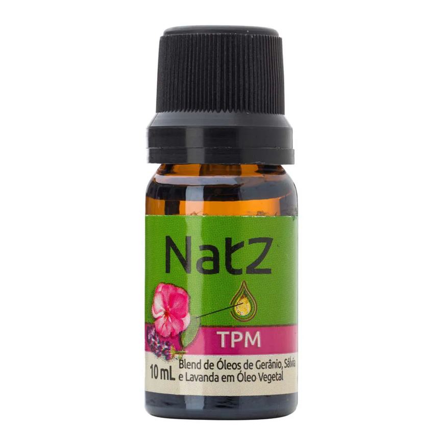 Óleo Essencial Natz TPM Gerânio, Sálvia e Lavanda 10ml
