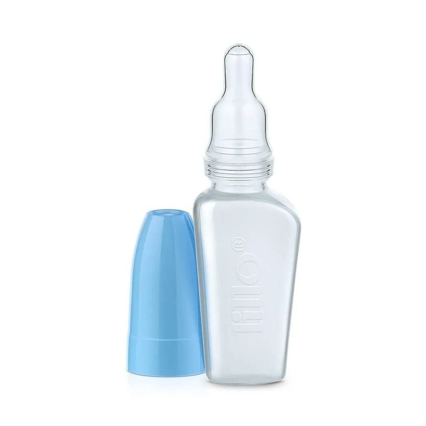 Mamadeira Lillo Miniform com Bico de Silicone Azul 50Ml
