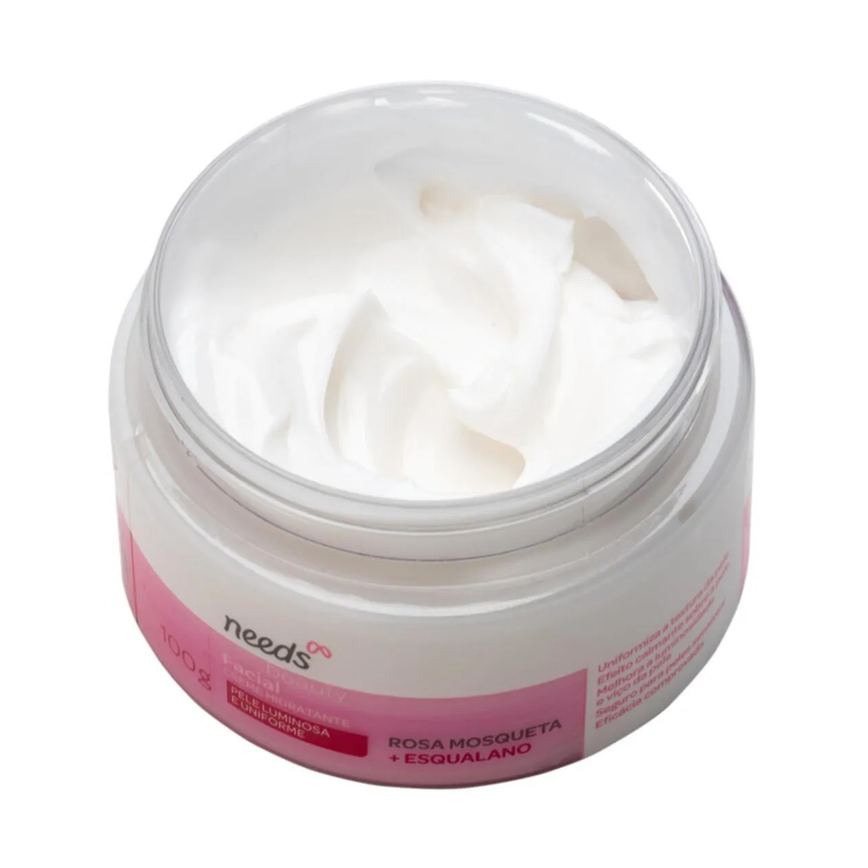 Creme Hidratante Facial Needs Beauty Rosa Mosqueta 100g