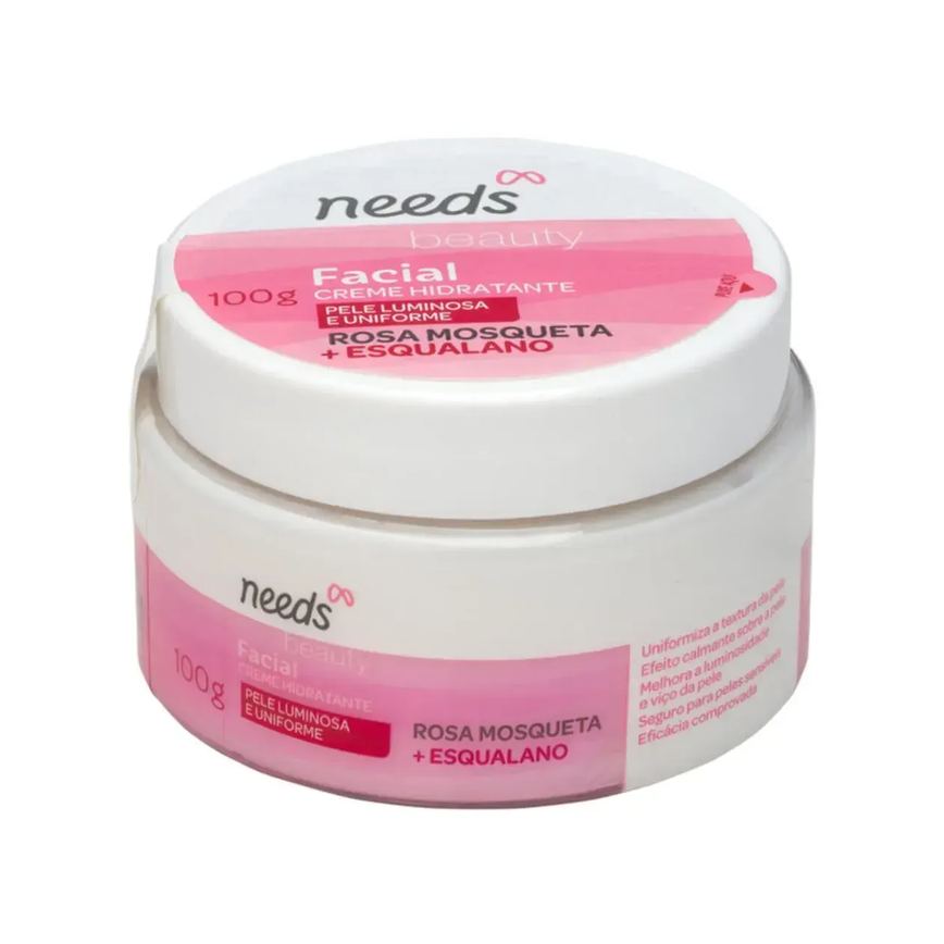 Creme Hidratante Facial Needs Beauty Rosa Mosqueta 100g