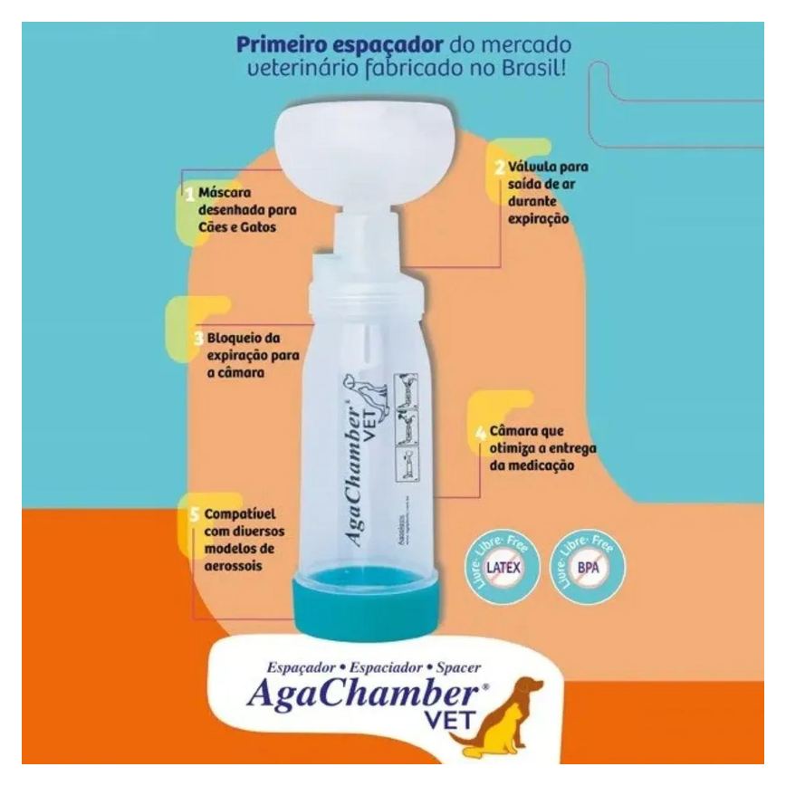 Espacador Agachamber Veterinario M/G - Cães e Gatos - Agpmed