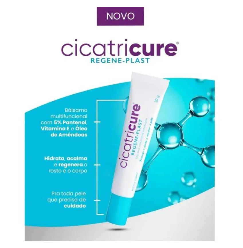 Cicatricure Regene-Plast Bálsamo Hidrante Rosto e Corpo 30G