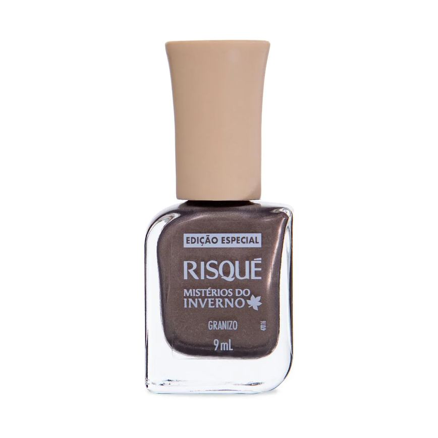 Esmalte Metálico Risqué Mistérios do Inverno 9ml - Granizo