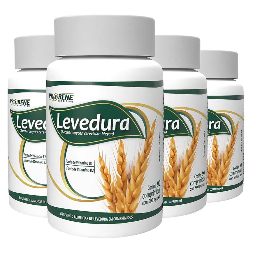 Levedura de Cerveja 500mg 4 X 90 comprimidos - Probene
