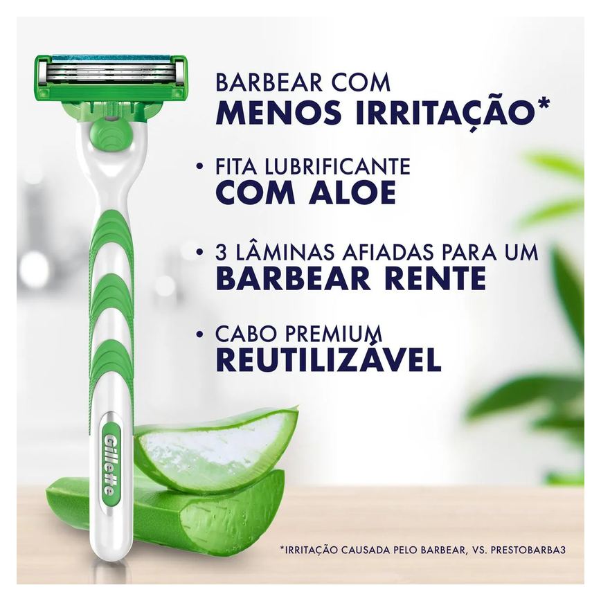 Carga para Aparelho de Barbear Gillette Mach3 Sensitive 8 unidades