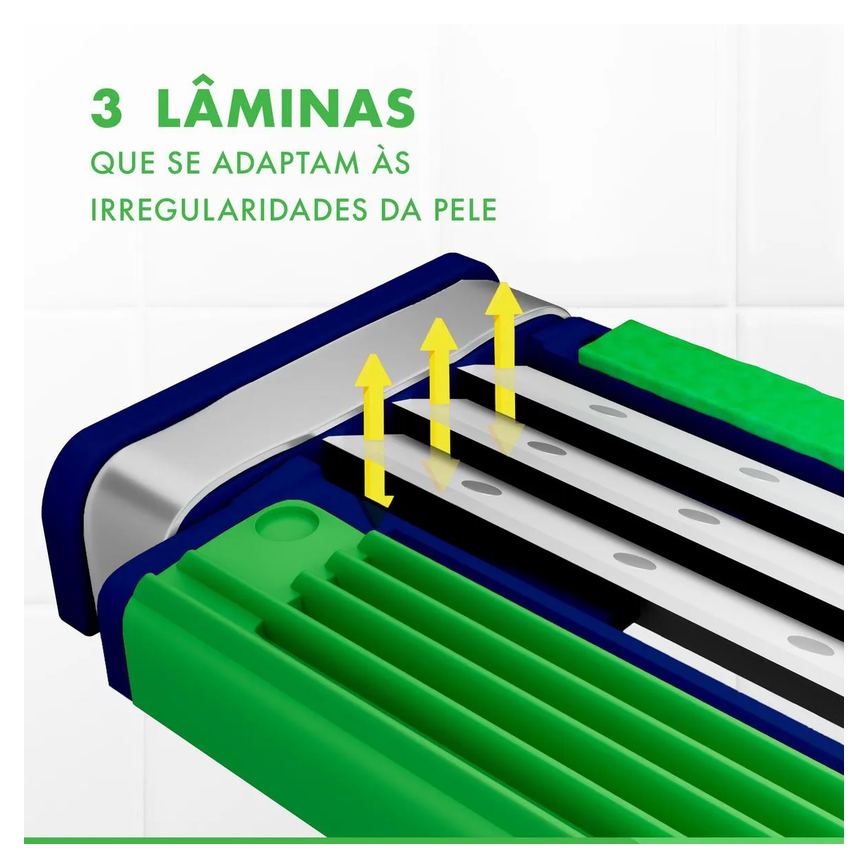 Aparelho de Barbear Gillette Prestobarba 3 Sensitive Aloe Vera 8 unidades