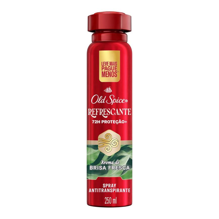 Desodorante Antitranspirante Old Spice Refrescante em Spray 250ml