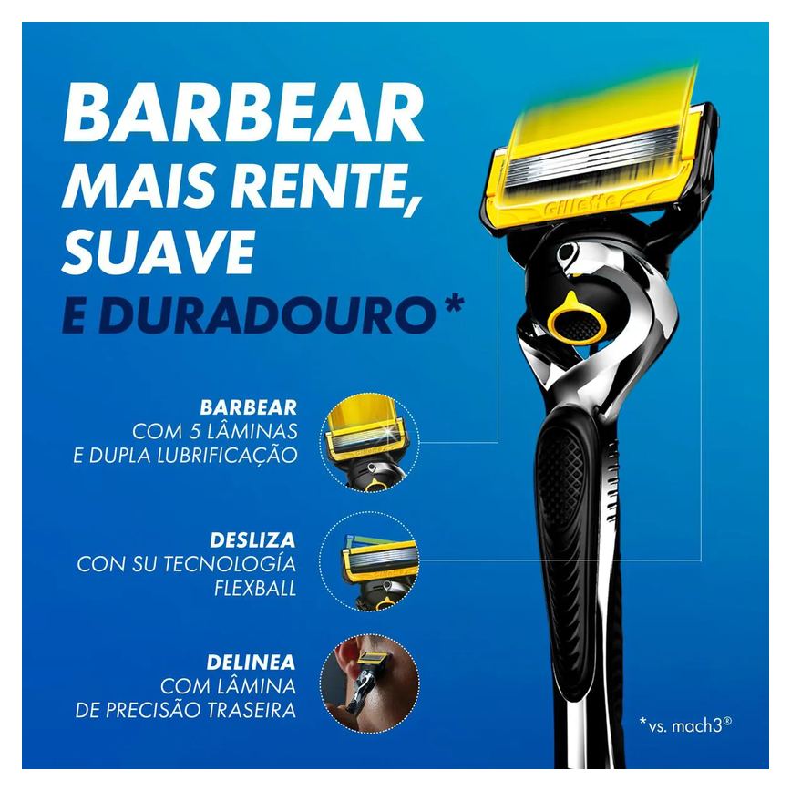 Carga para Aparelho de Barbear Gillette Proshield 4 unidades