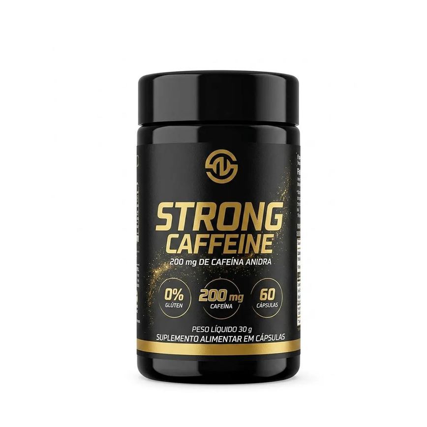 Strong Caffeine 60 Cápsulas - Cafeína Anidra - Strong Now Labs