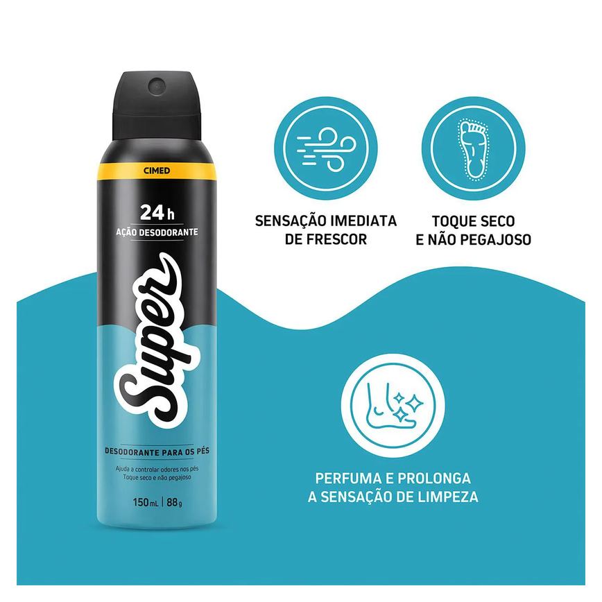 Desodorante Aerosol Super para os Pés 150ml