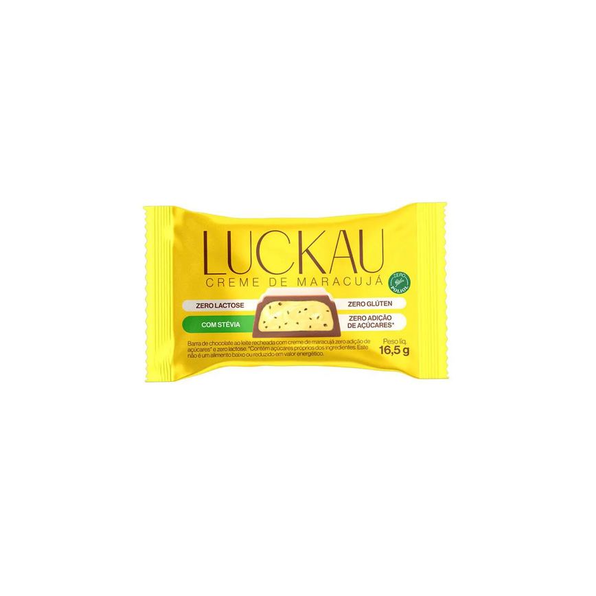 Barra Luckau Crunch ao Leite Maracujá 16,5g