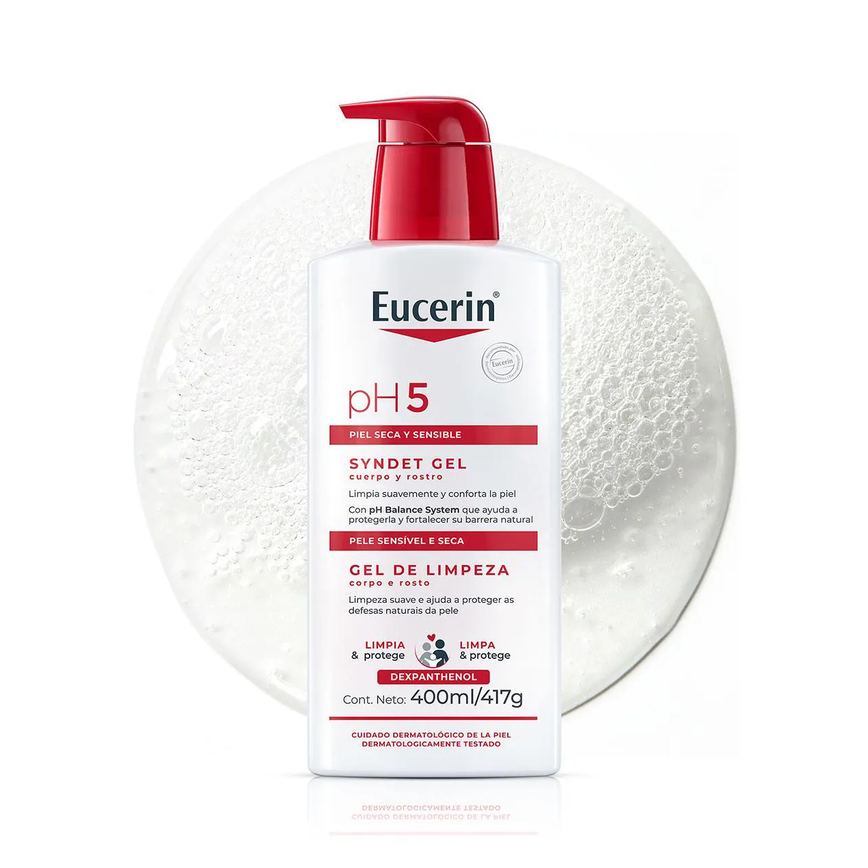 Gel de Limpeza Corporal Eucerin PH5 Pele Seca e Sensivel 400ml
