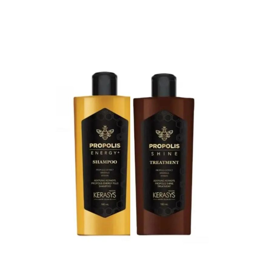 Kerasys Propolis Energy Shine Shampoo 180Ml + Tratamento Condicionante 180Ml