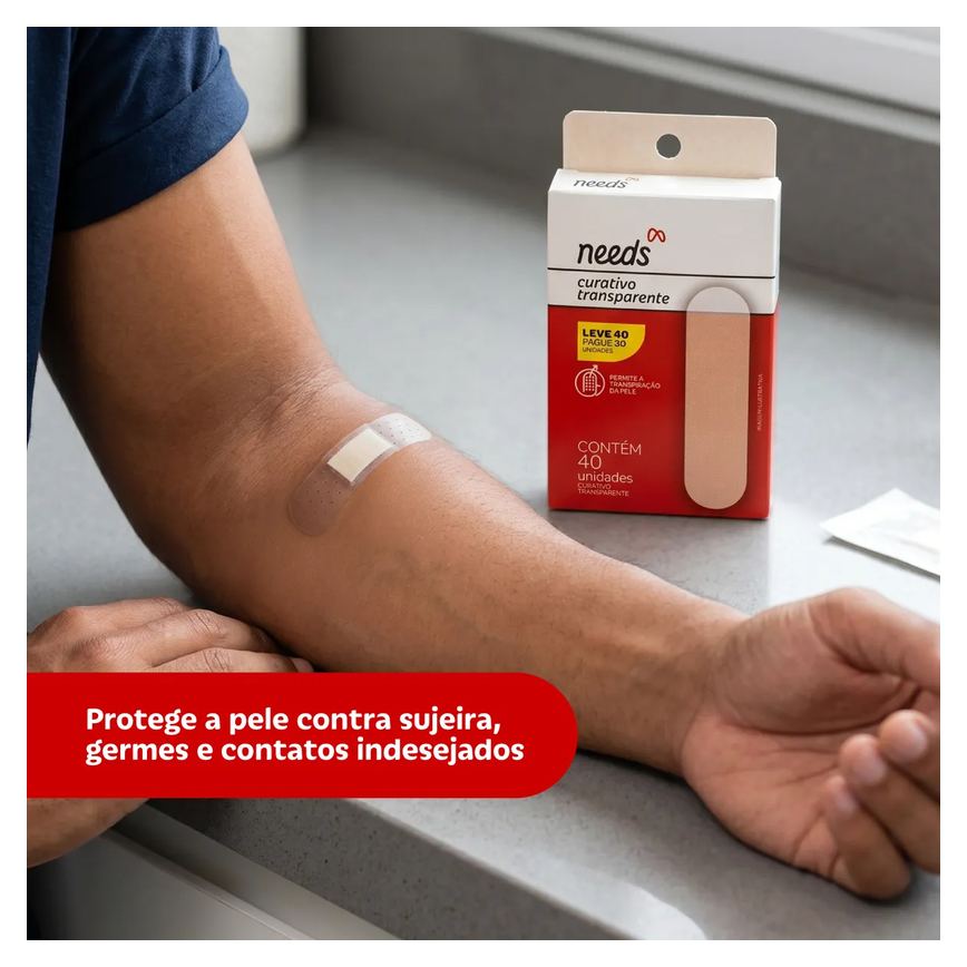 Curativo Transparente Needs 40 Unidades