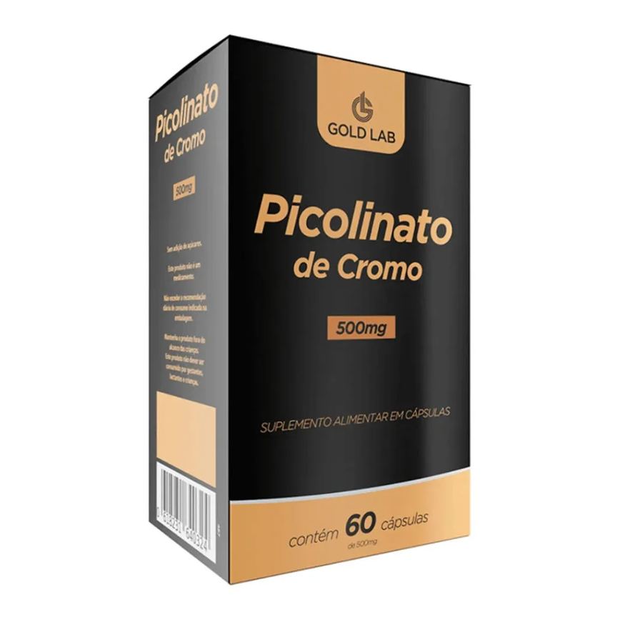 Picolinato de Cromo 500Mg C/60 cápsulas - Gold Lab