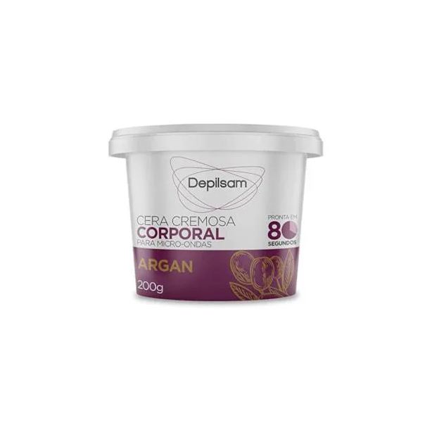 Cera Depilatória de Microondas Depilsam Argan 200g