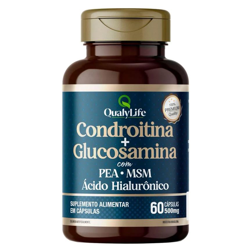 Condroitina e Glucosamina 60 Cápsulas Qualylife