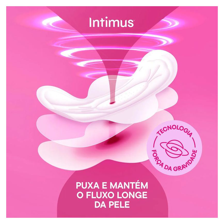 Absorvente Intimus Toda Protegida Cobertura Suave Sem Abas com 8 unidades