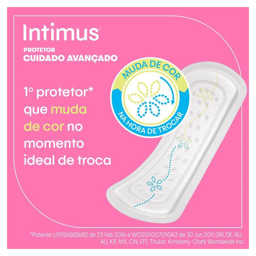 Protetor Diário Intimus com Indicação de Troca 40 unidades