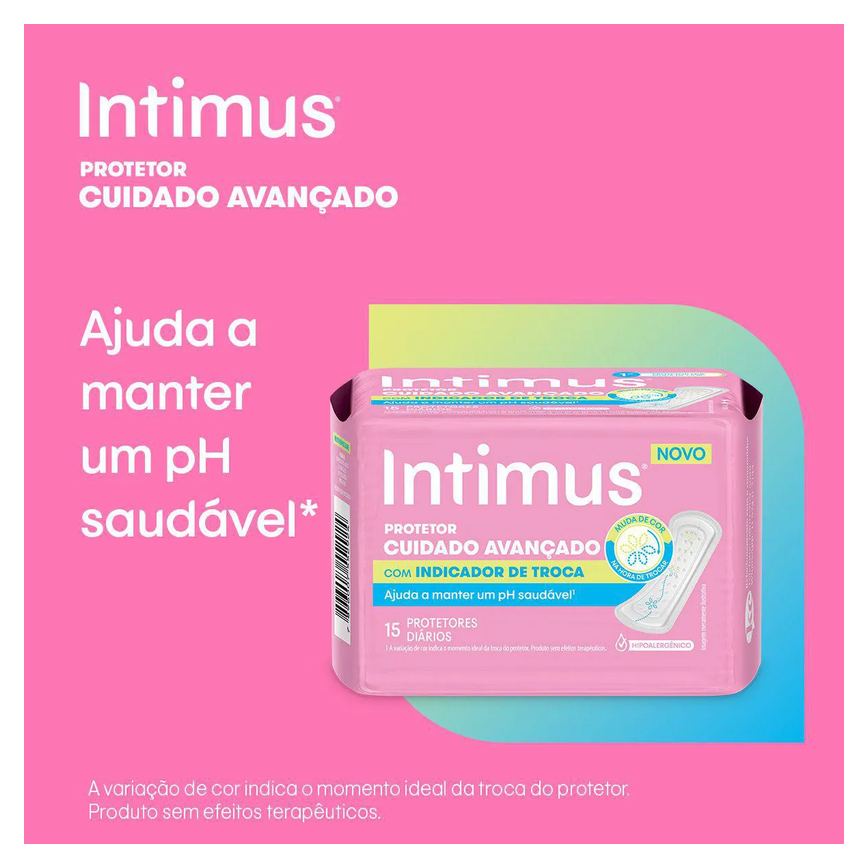 Protetor Diário Intimus com Indicador de Troca 80 unidades