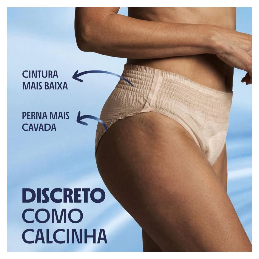 Roupa Íntima Descartável Feminina Plenitud Plus Fit G/XG 32 unidades